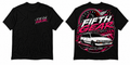 Mazda 323 Driven by Culture - Black Tee front and back