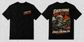 Fifth Gear Everything Will Kill You Tee - Black colorway front and back