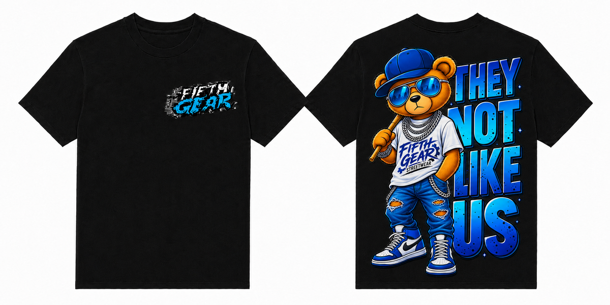 Fifth Gear They Not Like Us Tee - Black colorway front and back