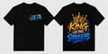 King of the Streets - Black Tee front and back