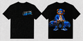 Fifth Gear Rich Bear Tee - Black colorway front and back