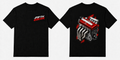 Fifth Gear Honda B-Series VTEC Engine Tee - Black colorway front and back