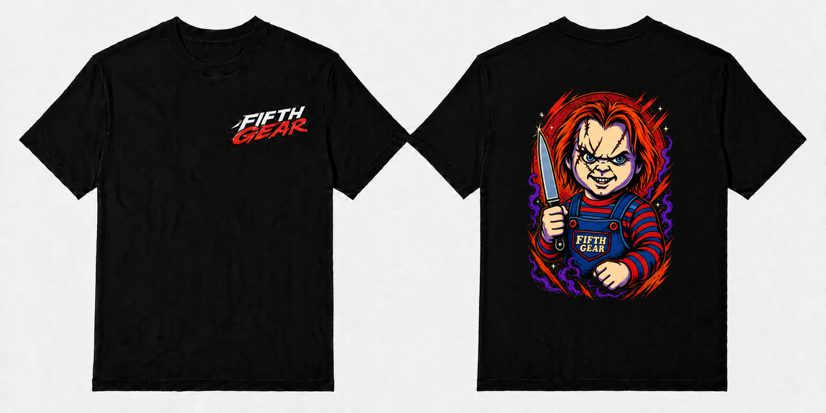 Chucky - Black Tee front and back
