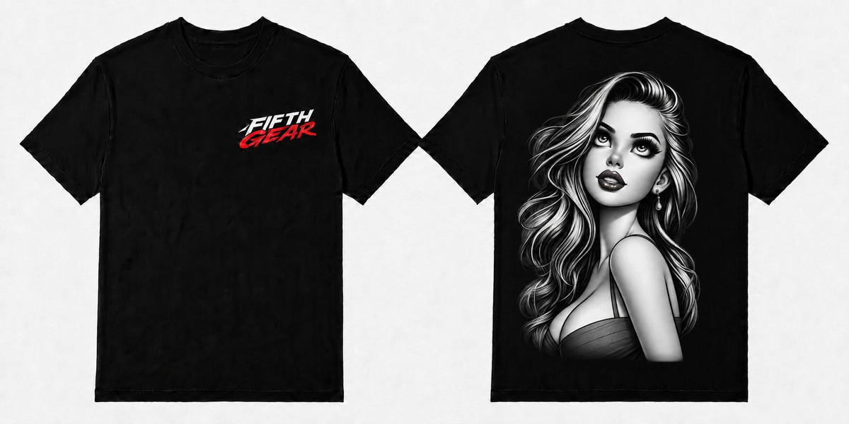 Smoke & Chrome - Black Tee front and back