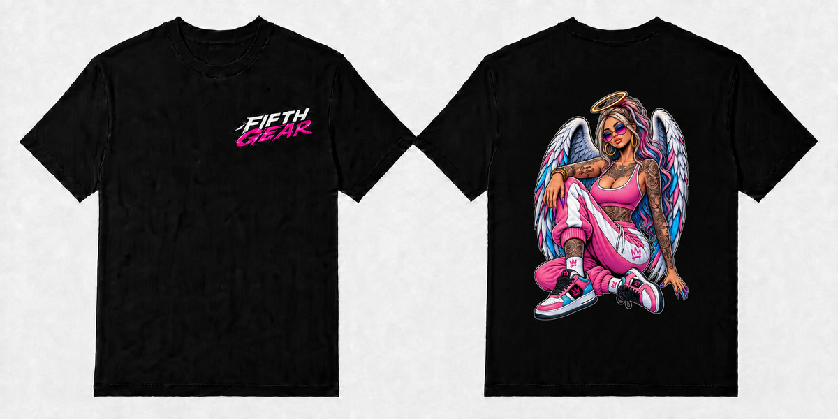 Fallen - Black Tee front and back