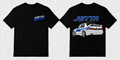 Fifth Gear Jetta Built to Drive Tee - Black colorway front and back