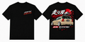 Fifth Gear Honda EK Civic Hashiriya Tee - Black colorway front and back