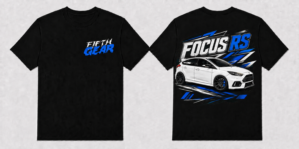 Ford Focus RS - Black Tee front and back
