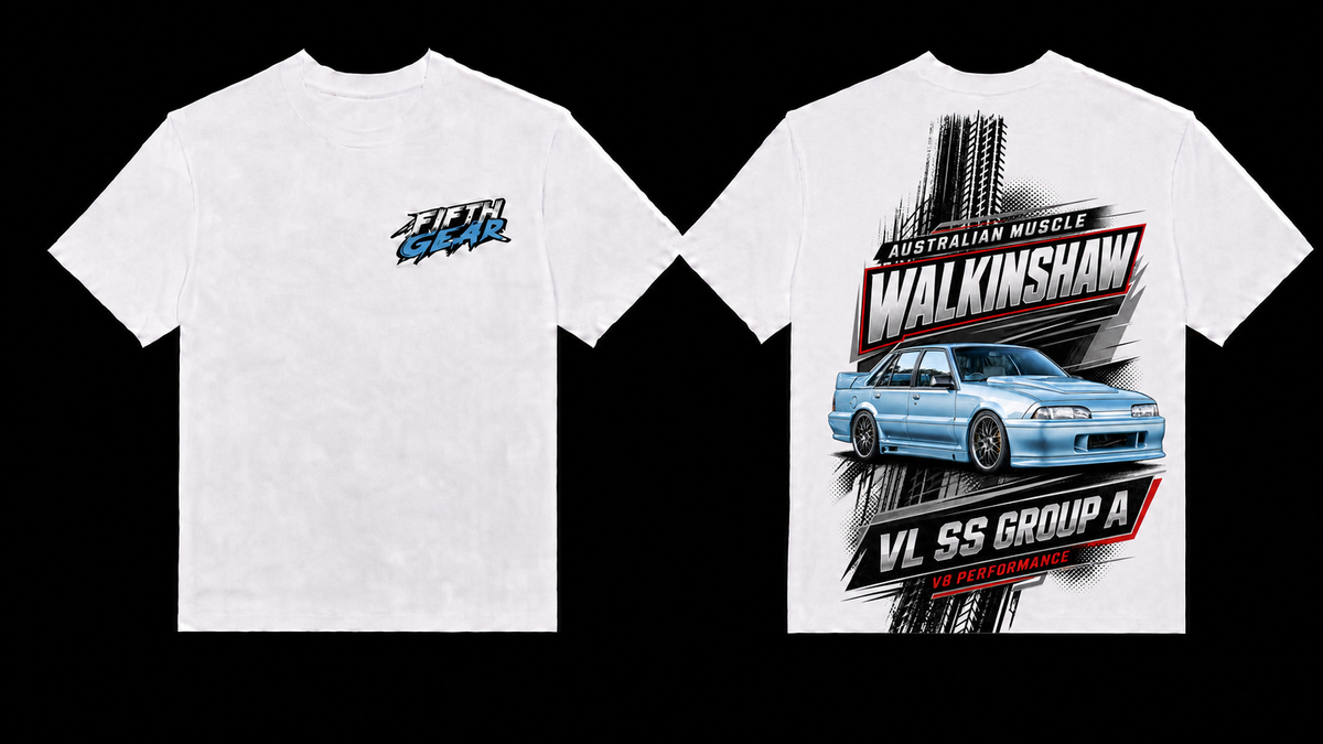 Walkinshaw VL SS Group A - White Tee front and back