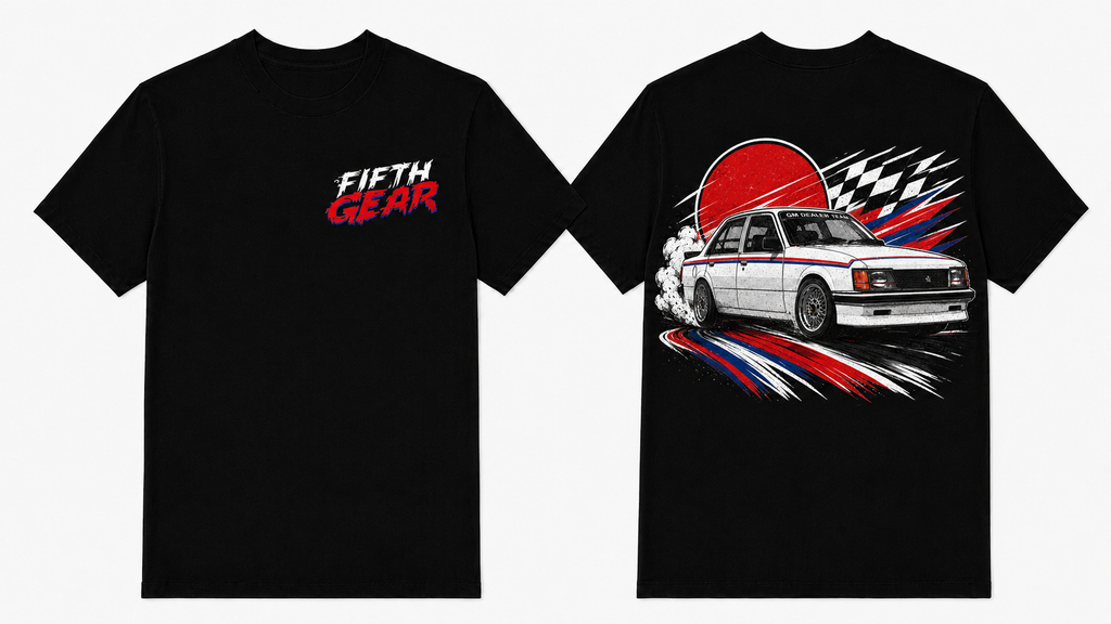 Toyota Cressida JDM Rising Sun - Black Tee front and back