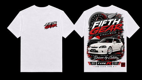 EK9 Civic Type R - White Tee front and back