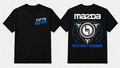 Fifth Gear Mazda Rotary Engine Tee - Black colorway front and back