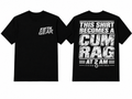 Fifth Gear Cum Rag At 2AM Tee - Black colorway front and back