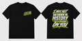 Go Down in History - Black Tee front and back