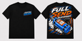 Full Send Performance - Black Tee front and back