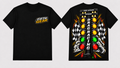 Drag Racing - Black Tee front and back