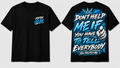 Don't Help Me - Black Tee front and back