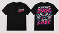 Fifth Gear If You Ain't First You're Last Tee - Black colorway front and back