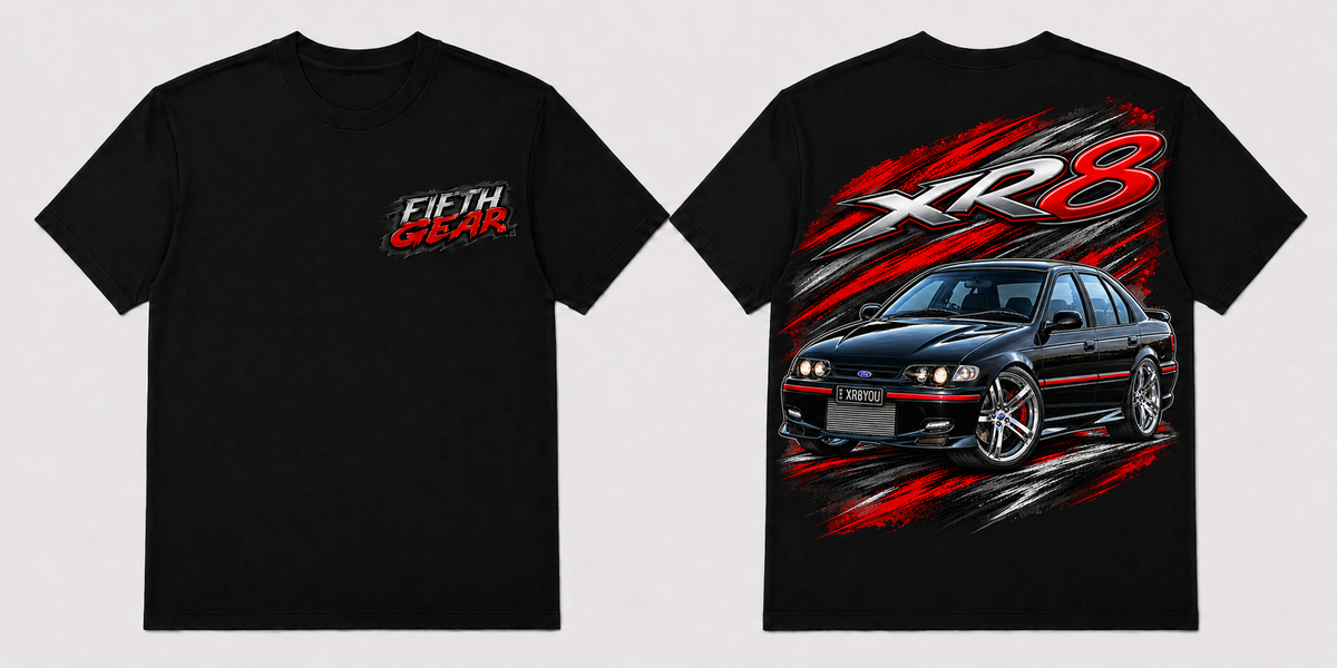 Ford XR8 XR8YOU - Black Tee front and back