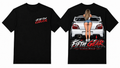Fifth Gear STi Girl Tee - Black colorway front and back