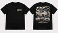 Fifth Gear Mercedes-Benz 190E Tee - Black colorway front and back