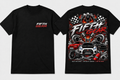 Built for Speed Live in Fifth - Black Tee front and back