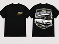 Mitsubishi Fuso Rosa Metropolitan - Black Tee front and back