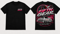 Subaru Impreza PLAYNU Driven by Culture - Black Tee front and back
