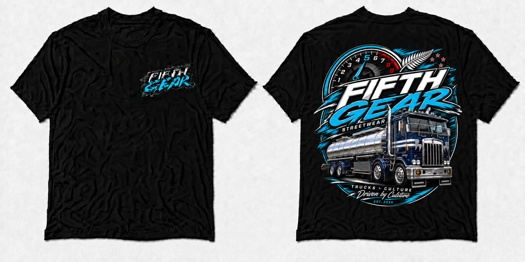 Kenworth Tanker Driven by Culture - Black Tee front and back