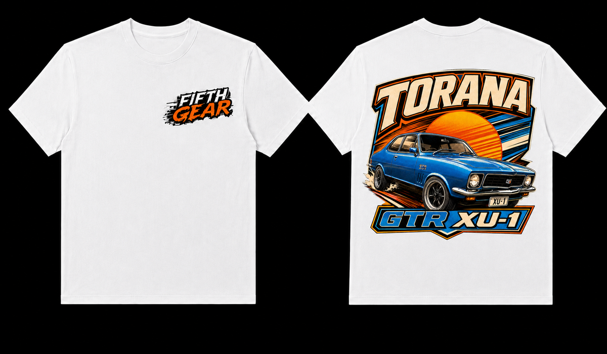 Holden Torana GTR XU-1 - White Tee front and back