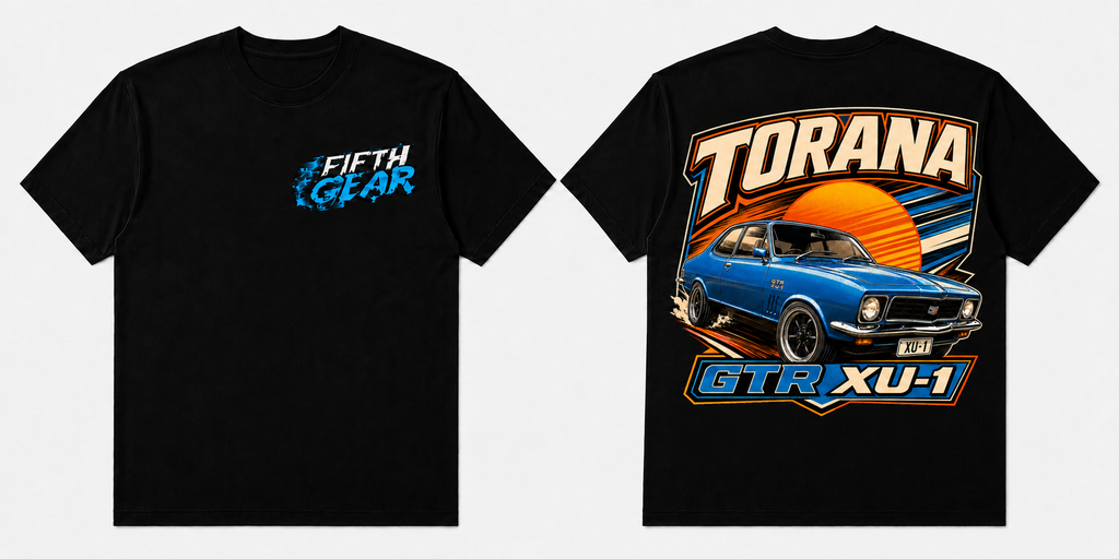 Holden Torana GTR XU-1 - Black Tee front and back
