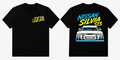 Fifth Gear Nissan Silvia S13 Tee - Black colorway front and back