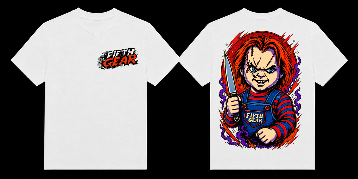 Chucky - White Tee front and back