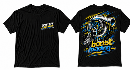 Boost Loading - Black Tee front and back
