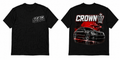Fifth Gear Toyota Crown Tee - Black colorway front and back