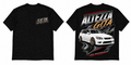 Fifth Gear Altezza Gita JDM Performance Tee - Black colorway front and back