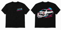 Fifth Gear Lexus GS300 Drift Tee - Black colorway front and back