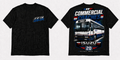 Fifth Gear Commercial Coaches Isuzu Tee - Black colorway front and back