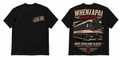 Fifth Gear Whenuapai Bus Co West Auckland Classic Tee - Black colorway front and back