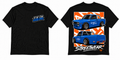 Fifth Gear Datsun 1600 Rocket Bunny Streetwear Tee - Black colorway front and back