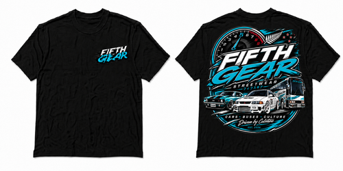 Driven by Culture - Black Tee front and back
