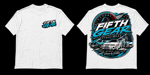 Driven by Culture - White Tee front and back