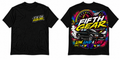Low Loud and Late - Black Tee front and back