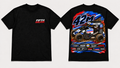 Sprint Car #42M Tee – Black colourway front and back