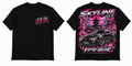 Black Skyline Sakura GT-R Tee front and back mockup