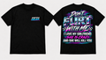 Don't Flirt With Me Tee – White, front and back